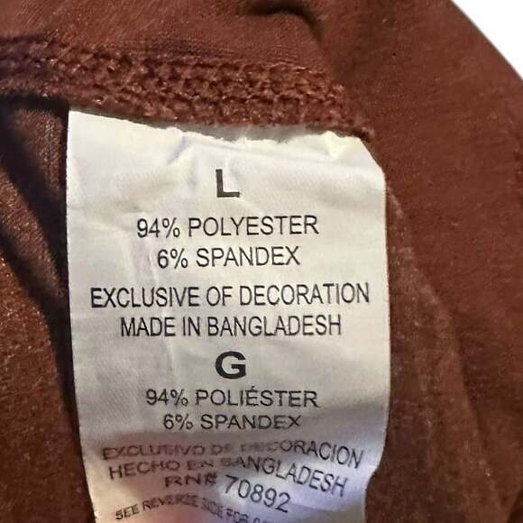 Apana Brick Red Active Athletic Yoga Jogger Pants Large - Picture 5 of 5